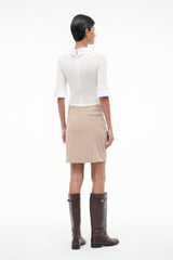 GEO MINI DRESS | BARLEY IVORY