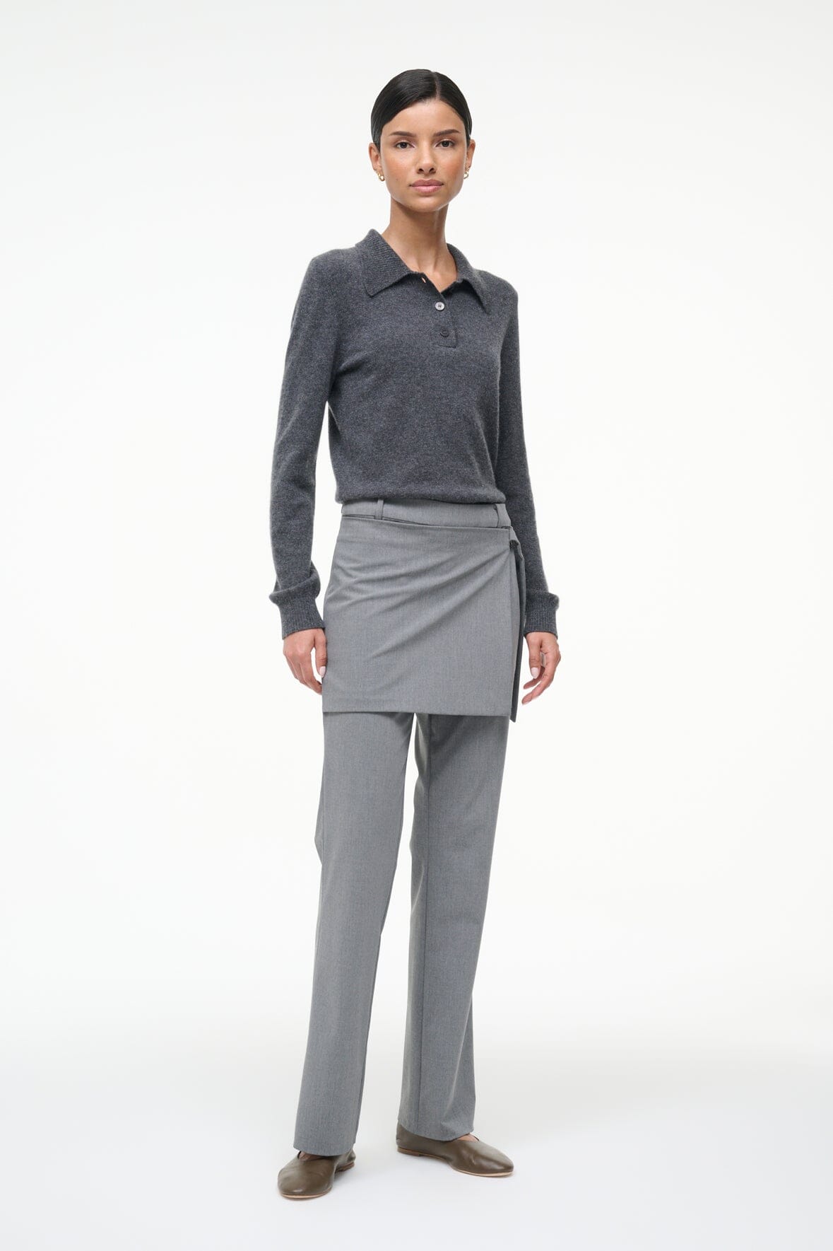 GEMMA CASHMERE SWEATER | CHARCOAL