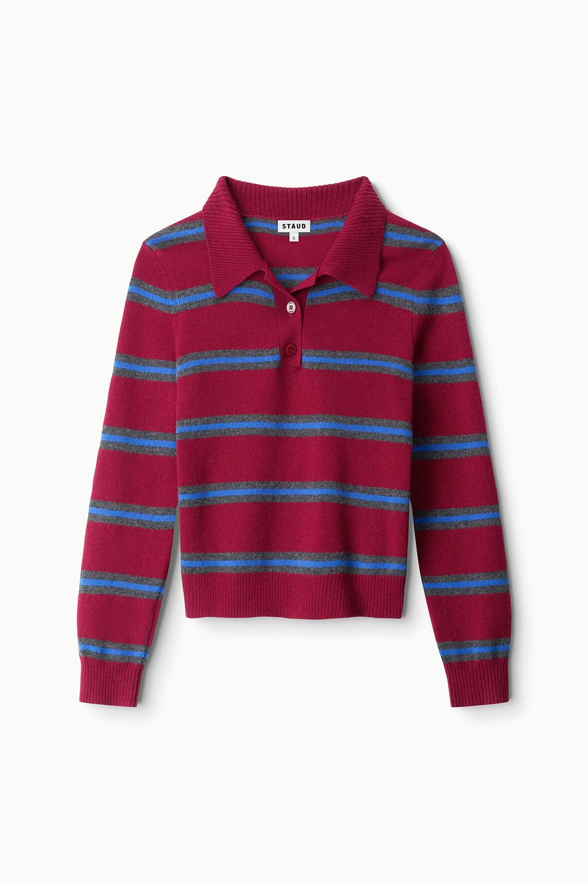 GEMMA CASHMERE SWEATER | CRIMSON STRIPE